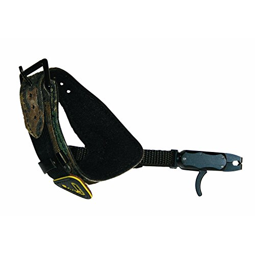 TruFire Hurricane Extreme Buckle Web Archery Compound Bow Release - Adjustable Camo Buckle Wrist Strap