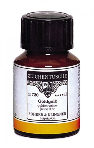 Rohrer & Klingner Drawing Indian Ink Golden Yellow 50 ml