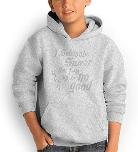 AlvinGuy Youth Boys and Girls I Solemnly Swear I'm Up to No Good Pockets Jackets Sweatshirts Hoodies Hooded