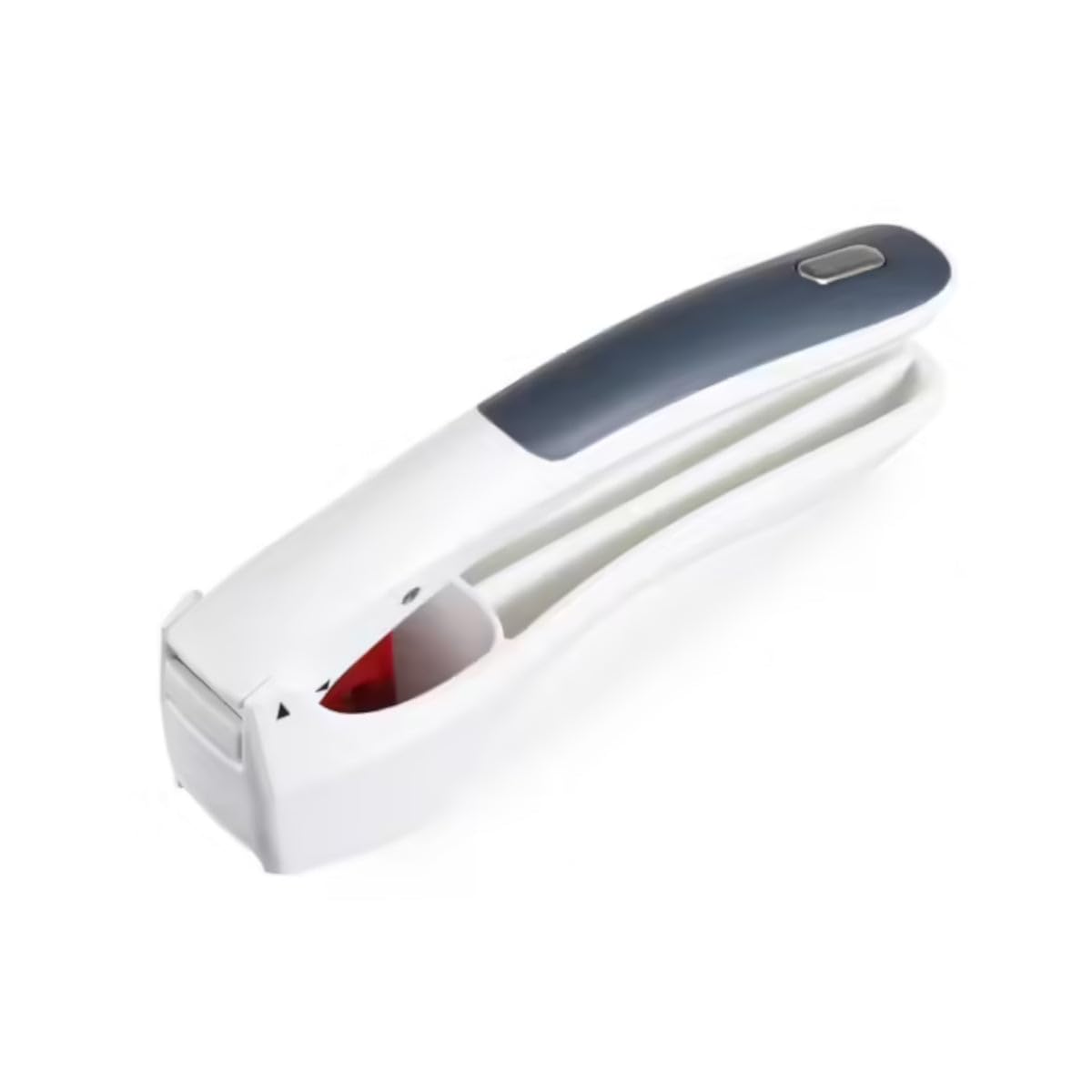 Zyliss E960006 Garlic Press Easy Clean, Silver/Red, Garlic Press for Crushing Garlic/Garlic Bulbs