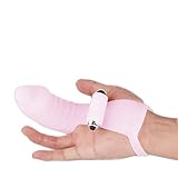 Gooooolife Clitoris Stimulation Vibrating Fingering Masturbation Device,Translucent