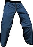 Forester Chainsaw Safety Chaps with Pocket, Apron Style (Regular 37", Denim)