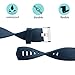 POY Replacement Bands Compatible for Fitbit Charge 2, Classic & Special Edition Sport Wristbands, Large Dark Blue, 1PC
