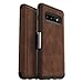 OtterBox Strada Series Case for Galaxy S10 - Retail Packaging - Espresso (Dark Brown/Worn Brown Leather)