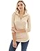PattyBoutik Women's Zip Pocket Tunic (Beige S)