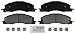 BOSCH BSD1399 Severe Duty Disc Brake Pad Set - Compatible With Select Dodge Ram 2500, Ram 3500; Ram 2500, 3500; FRONT