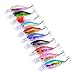 Aorace 10pcs/lot 7cm/8g Plastic Minnow Fishing Lures Bass Crankbait Kit Saltwater/Freshwater Fishing Topwater Popper Poper Lure Fishing Tackle Hooks Crankbait Hard Minnow Baits