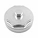 iFJF 68065612AA Fuel Filter Housing Cover Cap for 2010-2019 Dodge Ram 6.7L 2500 3500 4500 5500 Cummins Diesel Engine Billet Aluminum(Silver)
