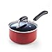 Cook N Home Pots and Pans Nonstick Cookware Set 12-Piece, Kitchen Cooking Set with Frying Pans and Saucepans, Induction Compatible, Marble Red