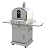 Pacific Living Outdoor Large Capacity Gas Oven with Pizza Stone, Smoker Box and Mobile Cart, 430 Stainless Steel