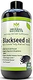 Herbal Secrets Black Seed Oil Natural Dietary Supplement - Cold Pressed Black Cumin Seed Oil from 100% Genuine Nigella Sativa - 16 oz Bottle