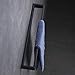 Hoooh Matte Black Hand Towel Holder for Bathroom, 15-3/4 Inch Stainless Steel Kitchen Towel Bar Wall Mounted, D110L40-BK