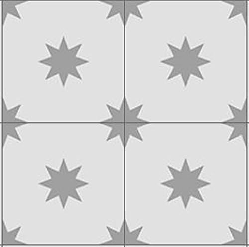Zagora 4 Cement Tile Picture Pattern Floor Tiles Moroccan Tiles (white grey 1612)