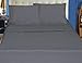 Simple Deluxe 1500 Series 4 Piece Microfiber Bed Sheet Set, Queen, Gray