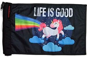 Forever Wave Life is Good Unicorn Flag