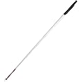 Aluminum Telescopic Blind Cane with Rolling Tip 28cm-150cm (11 inch-59 inch) ，with 2 Tips (Black Handle)