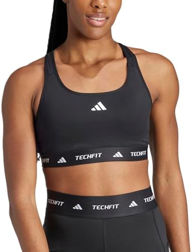 Donna Techfit Bra, Black, XS
