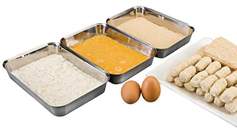 MAAJ® PANIERSCHALENSET 3-TEILIG / EDELSTAHLSCHALEN
