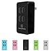 Weelpower 20W 4A 4-Port Fast USB Wall Travel Charger with iSmart Charging Technology for iPhone,iPad,Samsung,Android and Windows Smartphones and Tablets(Black)