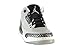 Air Jordan 3 Retro BG Big Kids Shoes Wolf Grey/Metallic Silver-Black-White 398614-004