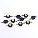 Icstation 2 Pin Mini Self Locking SPST Tactile Push Button Switch DC 12V 0.5A Round Black (Pack of 10)