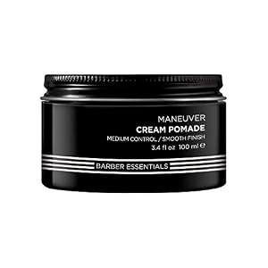 Redken Brews Cream Pomade For Men, Medium Hold, Natural Finish 3.4 Ounce