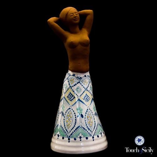 Touch of Sicily, Handmade Italian Ceramic Figurine. Anthropomorphic Terracotta Figurine.