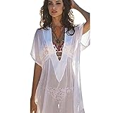 Todaies Women Chiffon Cover Up Swimsuit Swimwear Beach Shirt Dress Bathing Suit 2018