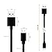 Micro USB Cables [3-Pack], iSeeker 3.3ft Premium High Speed USB 2.0 A Male to Micro B Sync and Charge Cables for Android, Samsung, HTC, Motorola, Nokia and More (3.3ft-Black)