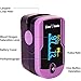 Zacurate 500E Premium Fingertip Pulse Oximeter Oximetry Blood Oxygen Saturation Monitor with Silicon Cover, Batteries and Lanyard