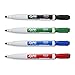 EXPO Magnetic Dry Erase Markers with Eraser, Fine Tip, Low Odor Ink, 4 Count, 4 Assorted Colors: Black, Red, Blue, Green