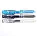 Pilot Hi-Tec-C Coleto 5 Color Multi Pen Body Component Clear Black, Clear Blue, Non Color Silver (Set of 3 Color)