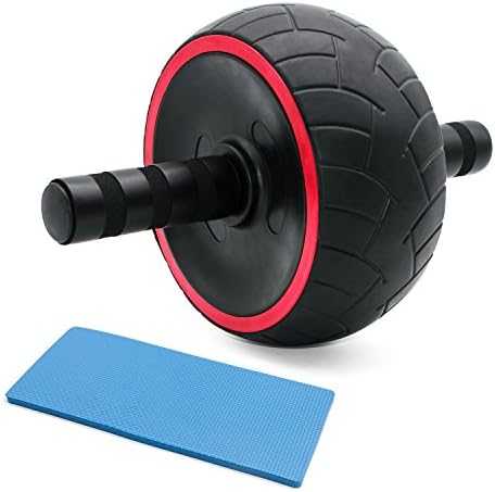 AMERIGUY Ab Roller Wheel Ab Wheel Roller Extra Wide by for Advanced Abdominal Core Exercises and General Fitness with Knee Pad