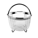 Steamer Basket, Taococo InstaPot Accessories for 6 or 8 Quart Fits InstaPot Pressure Cooker, Food Grade Stainless Steel Steamer Great for Steaming Fruits Vegetables Eggs (6 Quart)