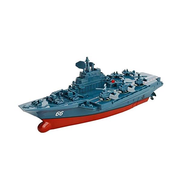 GJQDDP RC Schiff Boote, Fernbedienung Boot für Pools und Seen Innovative Spielzeug Fernbedienung Boot Militär Exquisite… – Bild 5