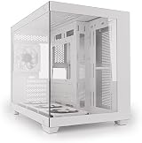 SaharaGaming M808W White Mini-ITX M-ATX Gaming Case 4x ARGB PWM Fans Tempered view 2