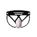 Two Pais of Mens Jockstrap Thongs Underwear (L, White)