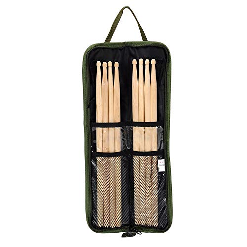 EaseIcon Weather Resistant Fabric Drumstick Case Cover Drum Stick Carrying Bag with Adjustable Shoulder Strap (Camouflage)