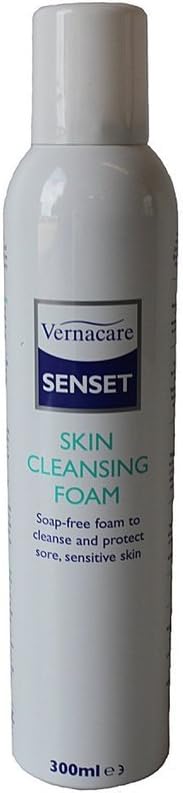 Case of 24 x Vernacare Senset Skin Cleansing Foam,300ml (900fm300), 300 ml (Pack of 24)