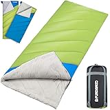 FUNDANGO Envelope Sleeping Bag Comfy Compact Waterproof Lightweight Portable for Summer Backpacking Camping Hiking Adults Sleeping Bags Rectangular Extreme 4℃/39.2℉