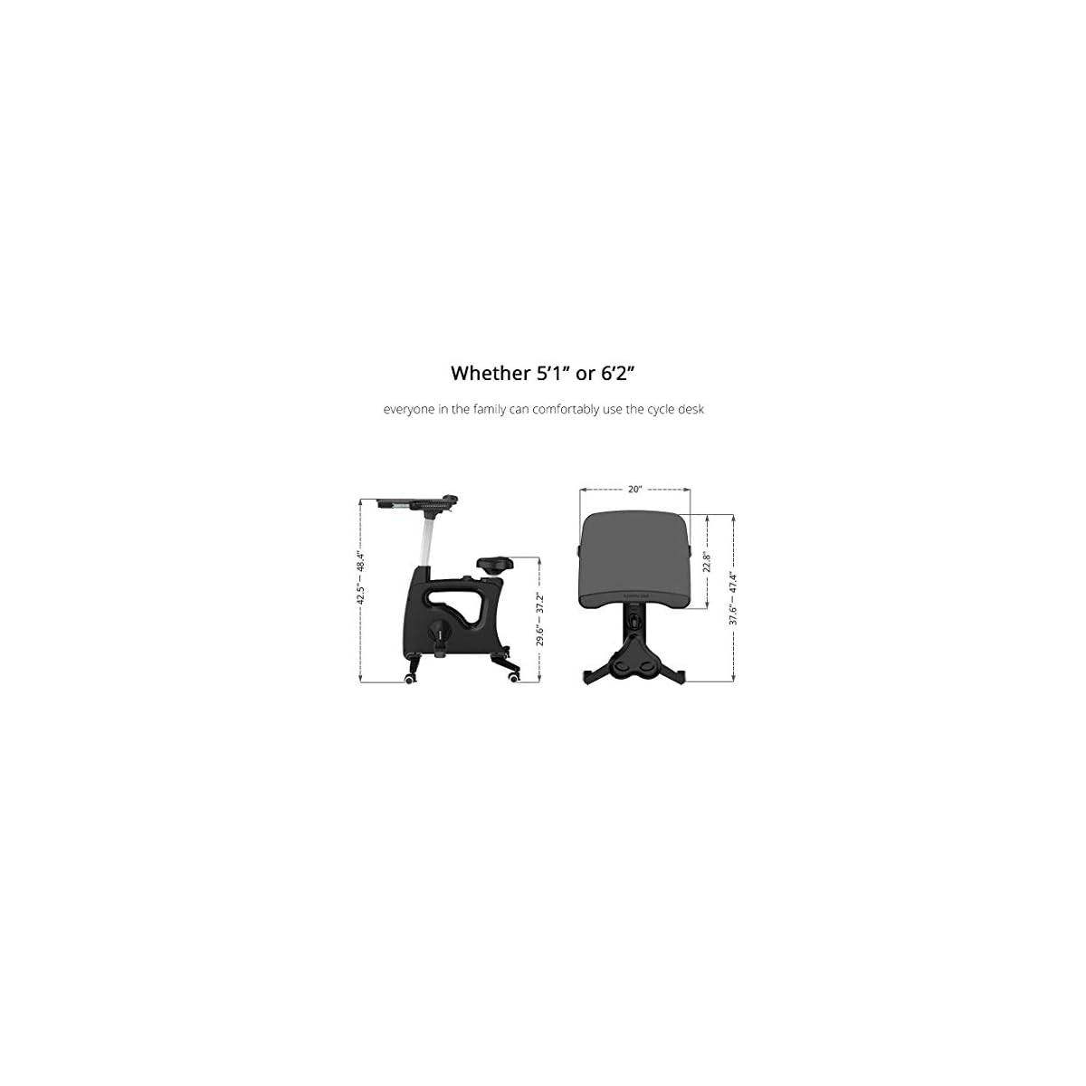flexispot home office standing desk exercise bike