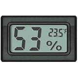 Digital Mini Instant-Read Temperature (Fahrenheit) & Humidity Gauge Thermometer (Hygrometer) &ndash; Most popular applications for Cars, Incubators and Brooders