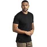 BYLT Split Hem Short Sleeve Men's T-Shirt - Polyester, Cotton, and Spandex Blend – Moisture Wicking, Breathable, Classic Fit