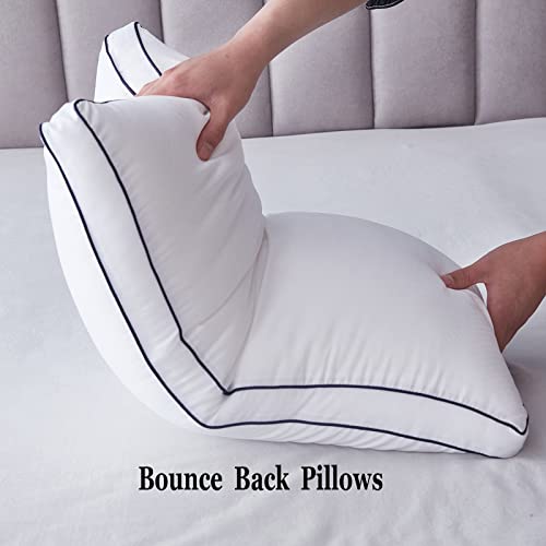 Uniqwamer Pillows for Sleeping 2 Pack, Standard Size Bed Pillows, Skin