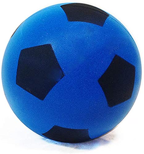 eMKay® 17.5cm Blue Football | Indoor/Outdoor Soft Sponge Foam Soccer Ball Great Fun For Adults And Kids Boys & Girls