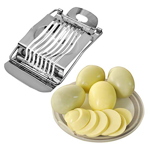 PROKITCHEN Boiled Egg Slicer Tool, Stainless Steel Wire Egg Slicer Strawberry Cutter
