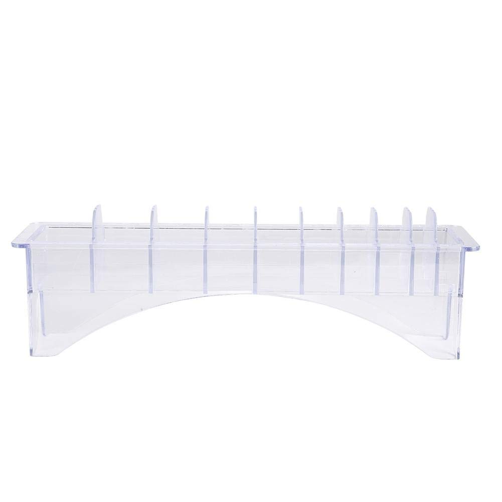 Limit Comb Storage Box Portable Positioning calipers Organizer Hairdressing Accessories for Barber Shop for Hair Clipper Limit Comb Attachment (10 Slots)
