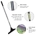 Artificial Turf Rake for Grass with 32” to 52” Adjustable Steel Pole Turf Rake,Easy Quick Remove Leaves, Shrubs, Pet Hairs, Debris from Turf, Synthetic Grass, Carpet, Lawn for Kids and Adults (Yellow)