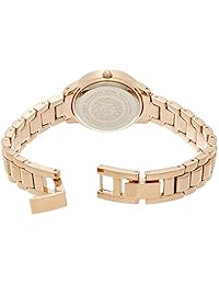 Anne Klein AK   1492MPRG Reloj pulsera de cerámica, en tono dorado rosado acentuado con cristales Swarovski para mujer.