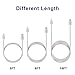 Lightning Cable Nylon Braided Sync and Charging Cable Fast charging Cable 3 pack [ 3 6 10ft] USB to Lightning Cord for Apple iPhone 7/7 Plus/6s plus/6s/6/ 6 plus/5s/5c/5/5 SE, iPad Mini air /iPod